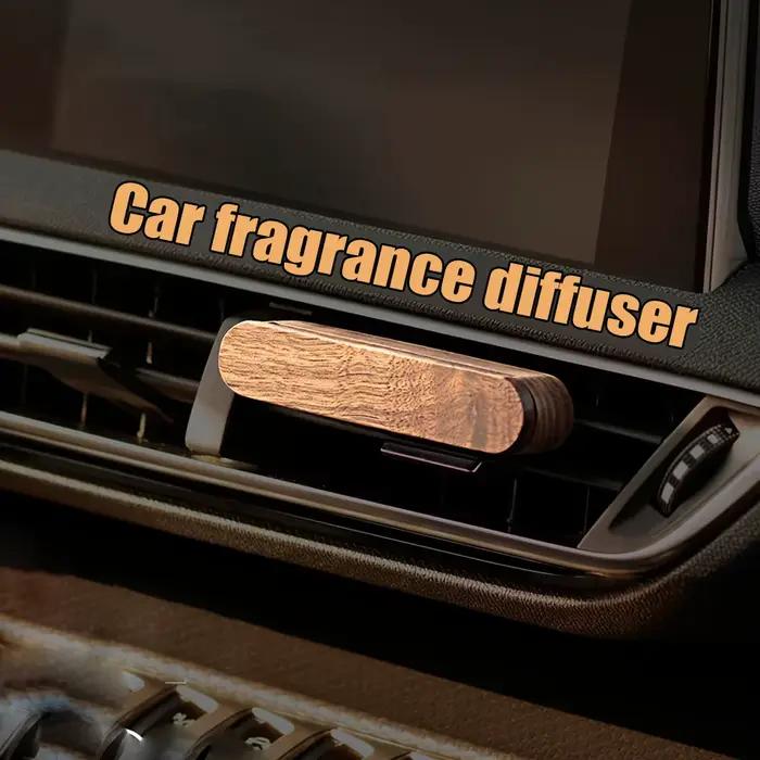 Diffuseur de parfum pour voiture en bois, clip diffuseur d'aromathérapie, diffuseur en bois, accessoires décoratifs pour voiture, système de ventilation automobile