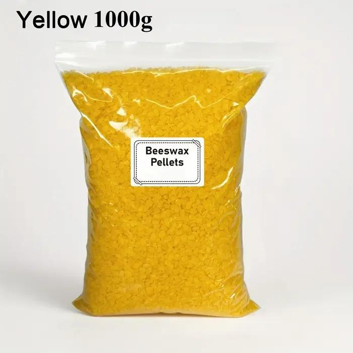Cire d'abeille 1000g/500g/200g pour la fabrication de bougies faites à la main