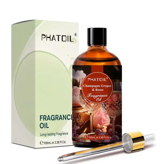 PHATOIL-Huile parfumée avec compte-gouttes en verre, carnaval de fruits, amande, vanille, chaud Sant