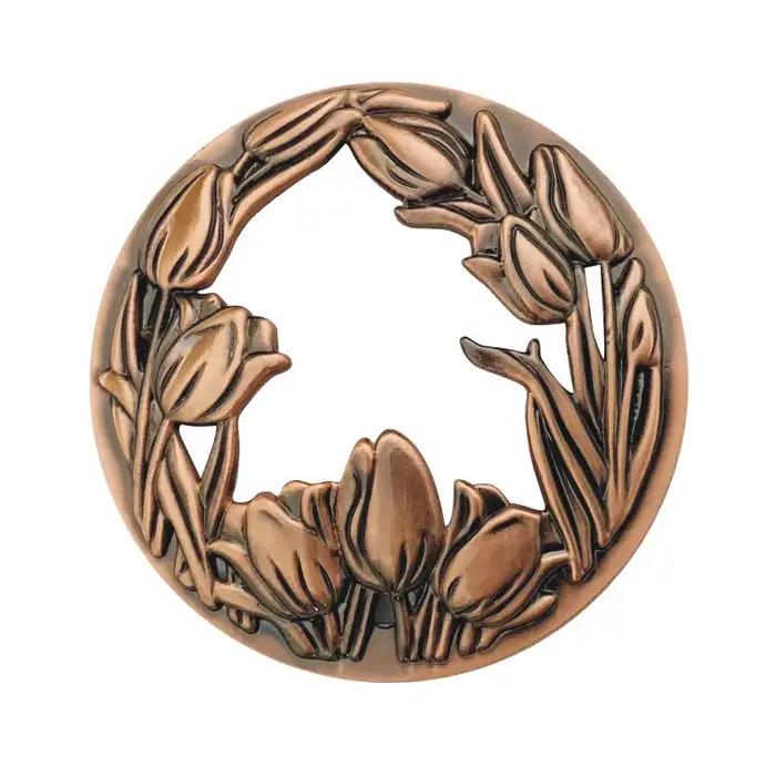 Couvercle de bougie Antique en Bronze/or/argent, 73mm-81mm, couvercles de pot de bougie parfumée, ma