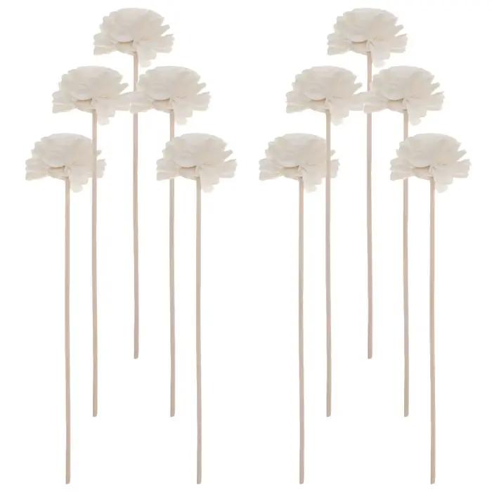 Bâtons de diffuseur en rotin avec dessus de fleurs