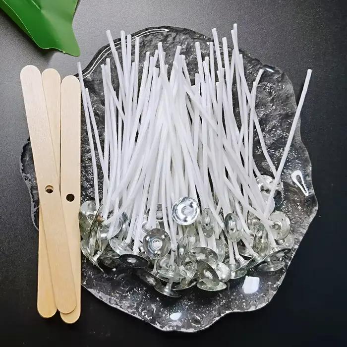 Mèches de bougie en fil de coton ciré multicolores pour fabrication artisanale et personnalisation d'ambiance à la maison ou en cadeau unique