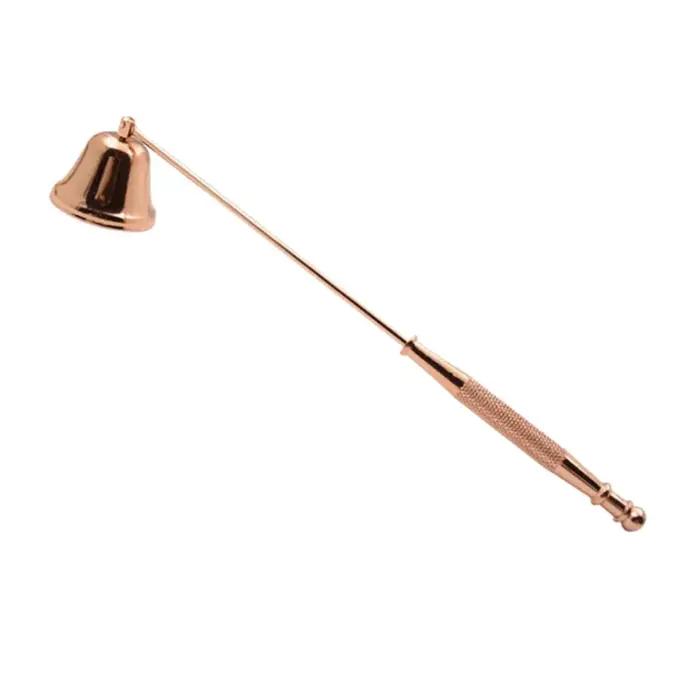 Coupe-mèche en acier inoxydable noir pour bougies extincteur de cire manuel accessoire arts-créatifs artisanat occasionnel artisanat maison soin et maintenance des bougies occaions spéciales cadeau romantique familial sophistiqué salon de thé boutique de bijoux