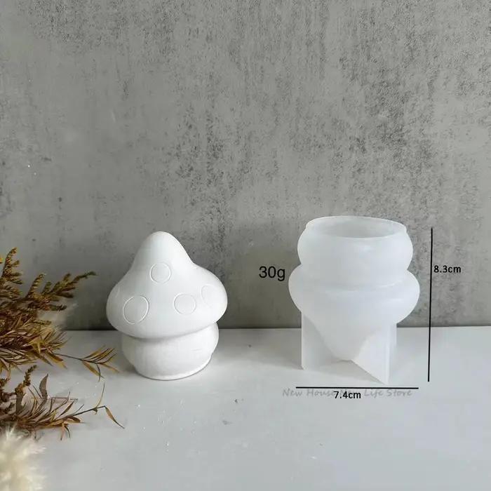 Mini moule à bougie champignon 3D fait à la main