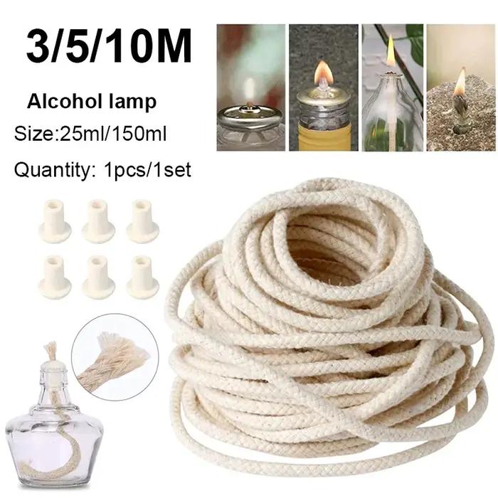 Mèches en coton pour bricolage et fabrication de bougies DIY flexibles et durables pour ambiance personnelle et cadeaux spéciaux