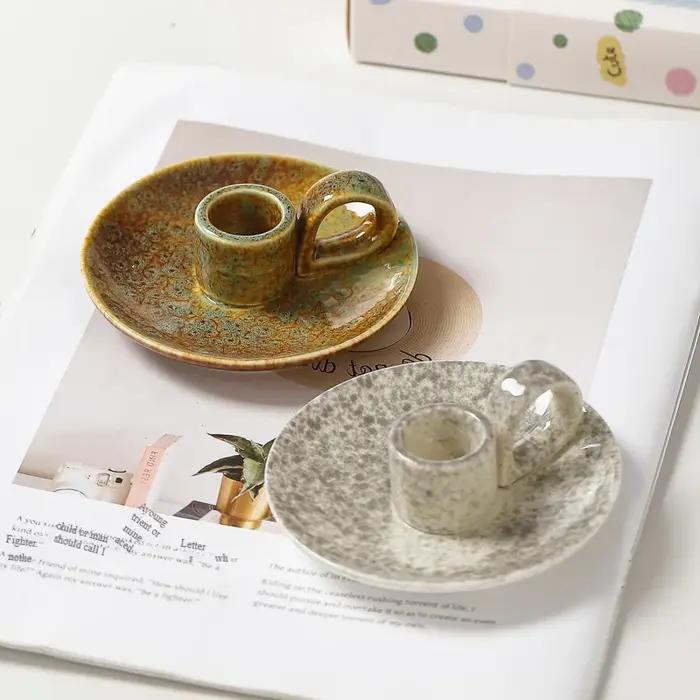 Bougeoir en verre pour centre de Table