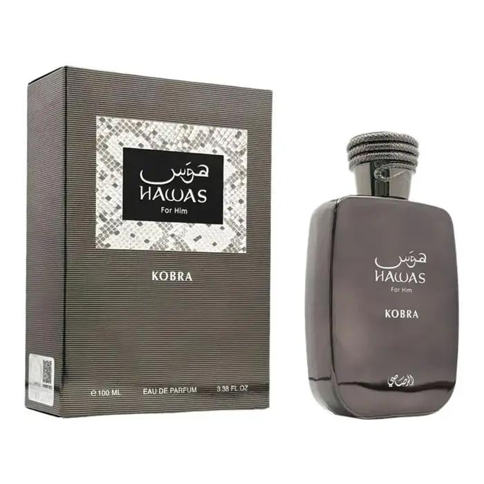 Rasasi Hawas Eau de Parfum Orientale Intense Cologne Masculine Longue Tenue Cadeau Pour Homme Occasions Spéciales