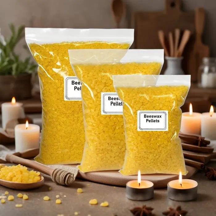 Cire d'abeille 1000g/500g/200g pour la fabrication de bougies faites à la main