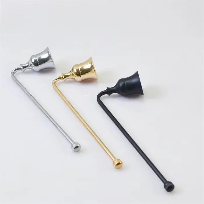 Outil d'extinction de bougie en métal poli pour amateurs de bougies, cloche en forme de coupole, disponible en plusieurs couleurs pour embellir votre intérieur