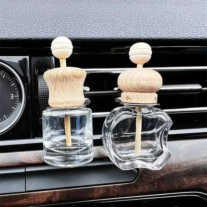 1 Pack Diffuseur de Parfum pour Voiture à Clipser, Bouteille en Verre Vide pour Huiles Essentielles, Décoration d'Aromathérapie