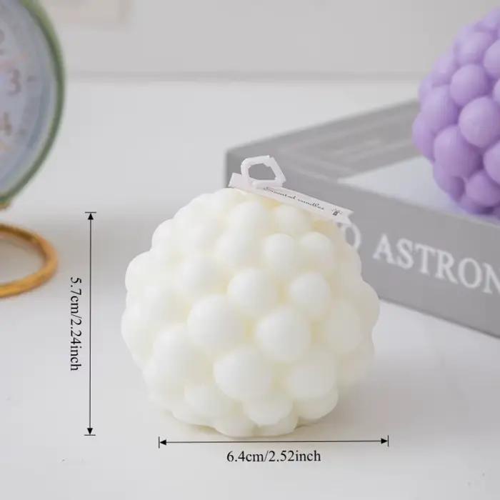 Bougie parfumée Nordic Bubble Cube, bougie en cire de soja, aromathérapie, décoration de table pour