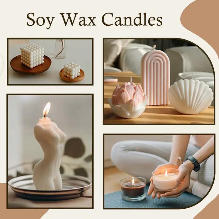 100g-1000g cire de soja naturelle bricolage bougies faites à la main artisanat faisant des fournitures 100% flocons