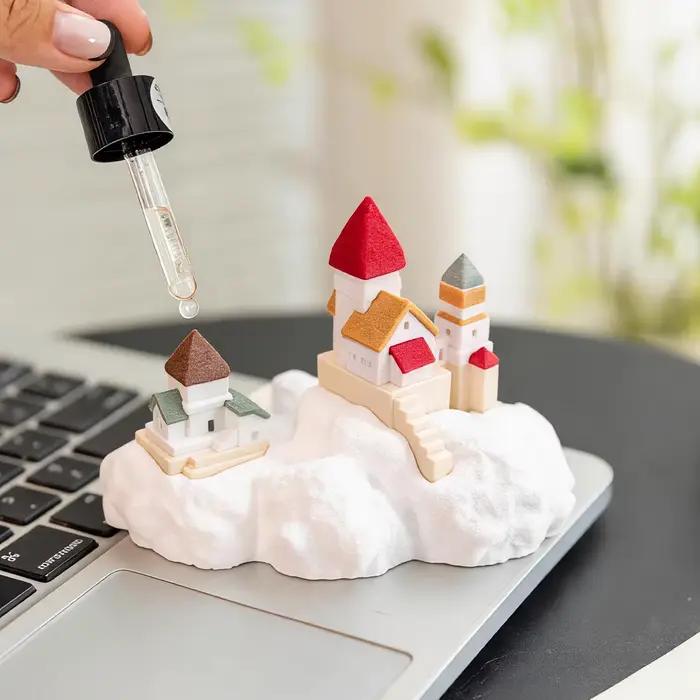 Diffuseur d'huiles essentielles en résine pour maison salon salle de bain ornement en pierre cadeau d'anniversaire de noël pour femmes occasions spéciales