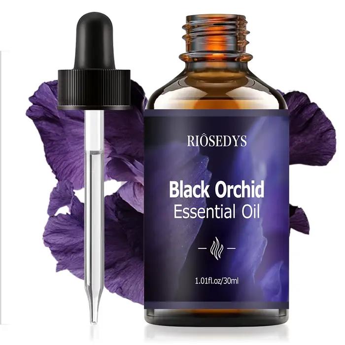 Huile Essentielle d'Orchidée Noire, Huile Parfumée Florale Riche pour Diffuseurs, Aromathérapie et C