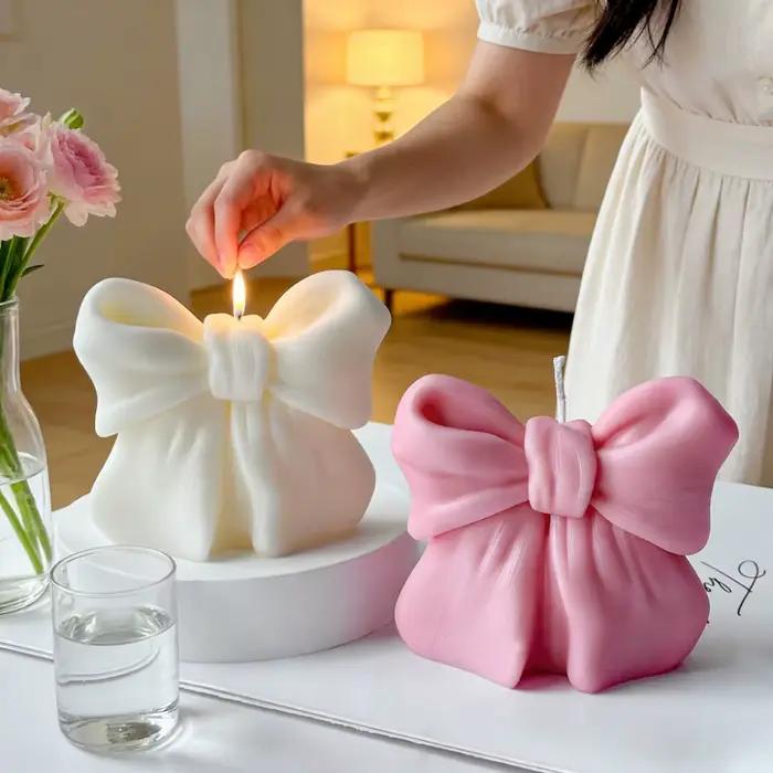 Bougie parfumée 3D en forme de nœud, décoration d'intérieur, bougie DIY, aromathérapie, bougie parfumée, cadeau romantique pour mariage, Saint-Valentin