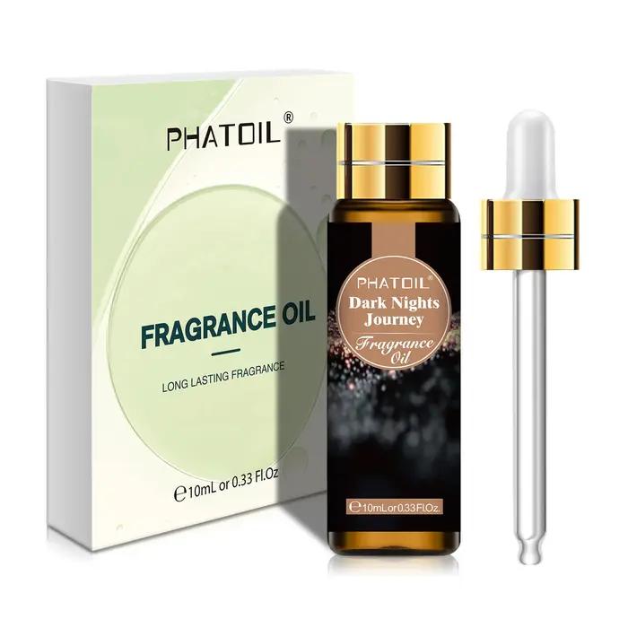PHATOIL 10ml huile parfumée noix de coco et vanille pour diffuseur aromathérapie musc blanc gomme à bulles bébé poudre parfum arôme huiles