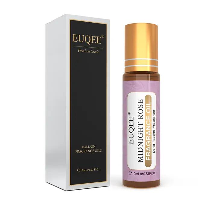 Huile de Parfum Roll-On EUQEE Huile Florale Sans Alcool Pour Femmes Occasions Spéciales Longue Durée Portatif Compact