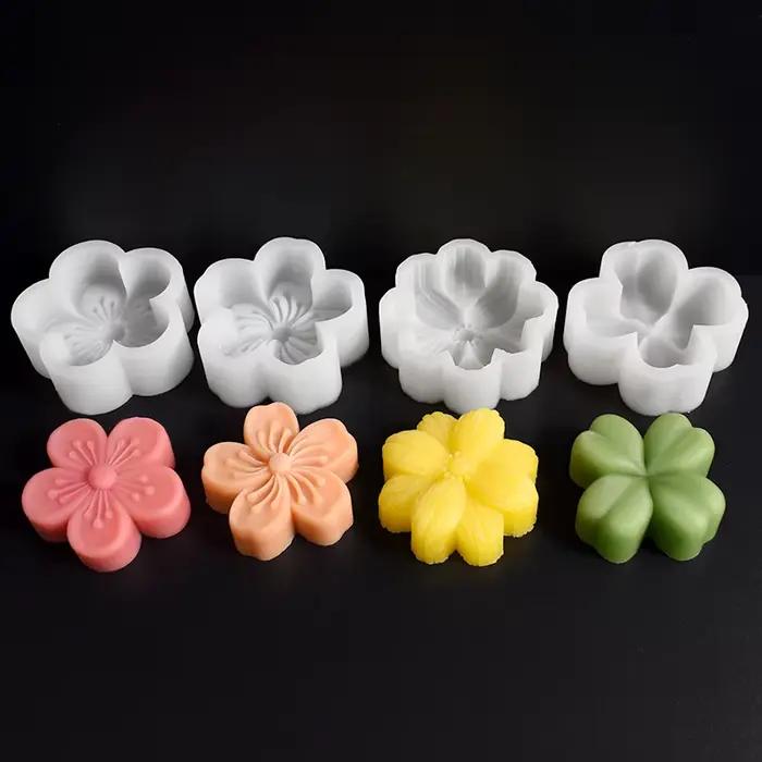 Moule à bougies en forme de fleur de cerisier