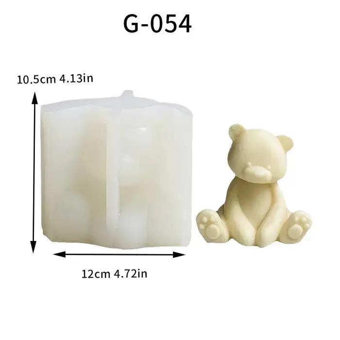 1 pièce, Bougie d'aromathérapie en forme d'ours en peluche