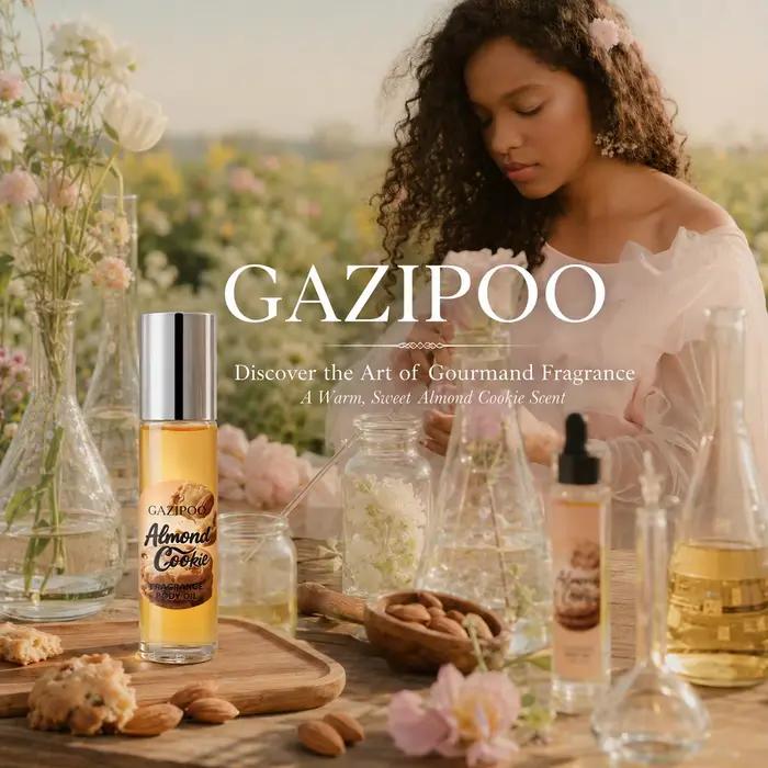 Huile de phéromone roll-on 10 ml - Huile de parfum portable, parfum gourmand Cookie Almond Caramel Vanilla Eau de Toilette pour les voyages