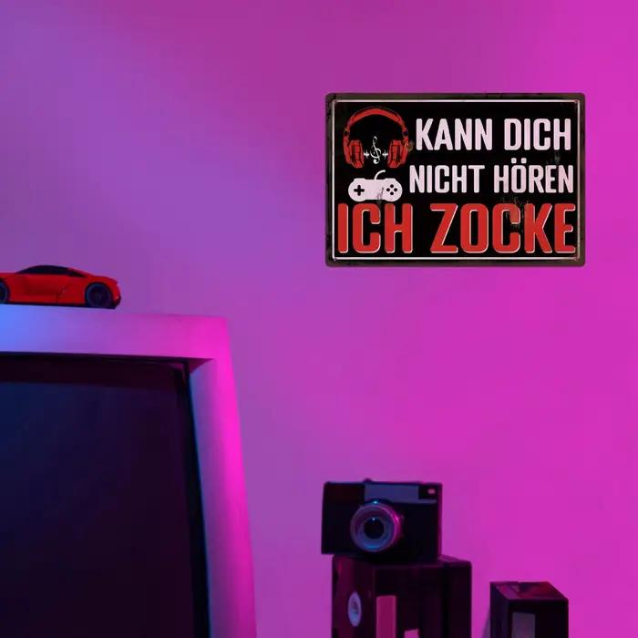 Putuo Decor-Plaque de décoration murale en métal, 1 pièce, style vintage, Kann Dich Nicht HÖren Ich