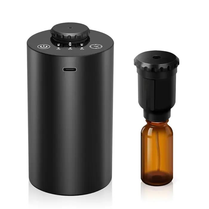 Diffusateur d'aromathérapie sans eau et sans fil à piles avec synchronisation et diffuseur de voiture à trois niveaux de brume pour maison, bureau et voiture occasions spéciales bien-être
