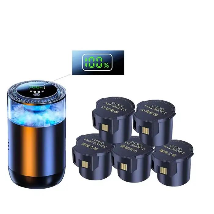 Désodorisant aromatique pour voiture avec lumière ambiante, parfum océan, contrôle intelligent, concentrateur réglable, disponible en différentes couleurs pour améliorer l'atmosphère de votre véhicule et de votre maison