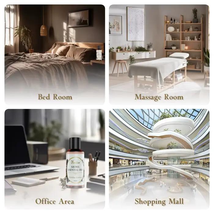 Diffuseur d'huile aromatique avec ventilateur à l'intérieur, désodorisant pour hôtel, parfum de grande surface pour la maison, 100ml