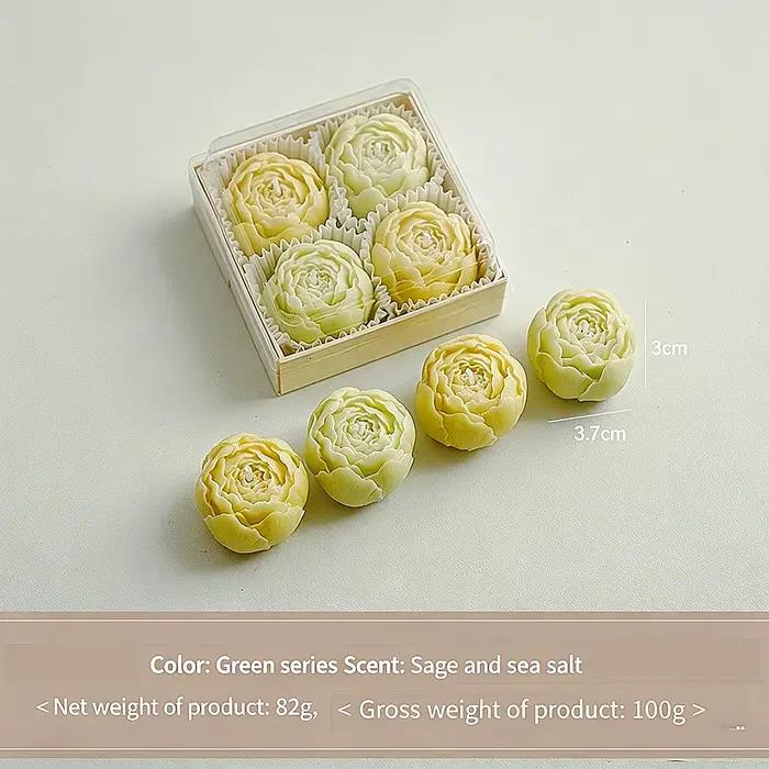 Bougie parfumée romantique à la rose pour la Saint-Valentin, coffret cadeau, ensemble de bougies aromatiques sans flamme pour la décoration de la maison occassions spéciales