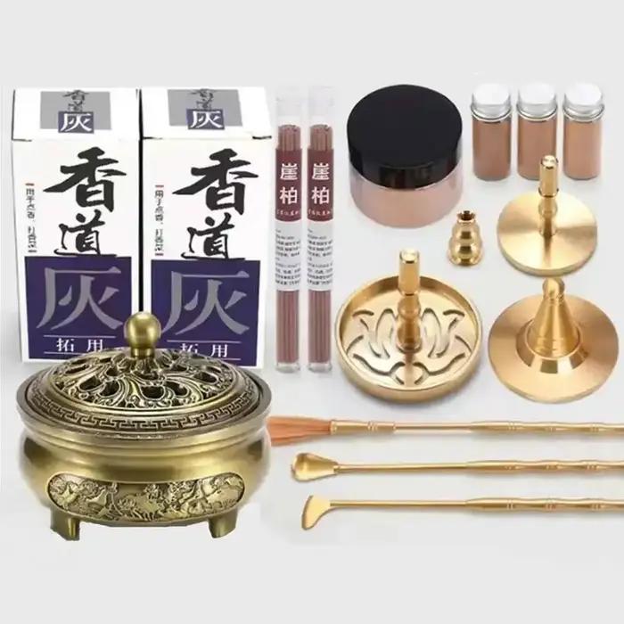 Brûleur d'encens en laiton Portable bricolage Zen