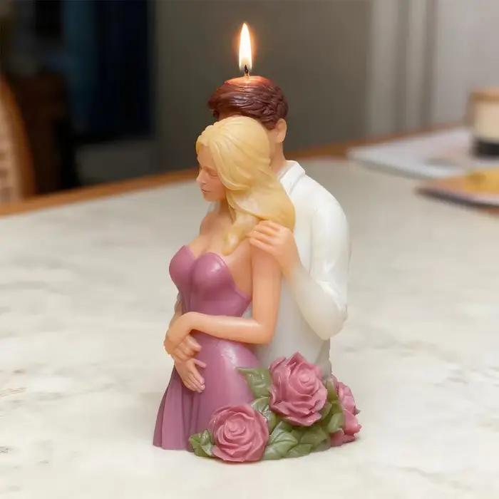 Moule à bougie romantique pour Couple de la saint-valentin