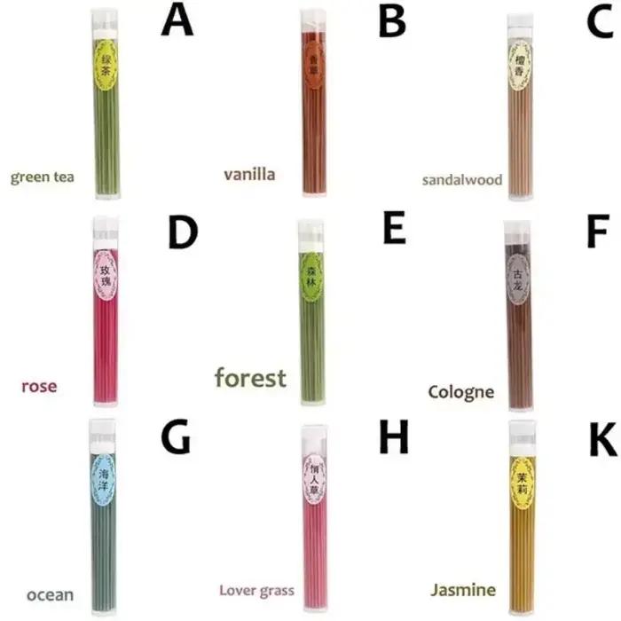 50 bâtons/boîte encens naturel épices pour la maison bois de santal Air propre aromathérapie parfum