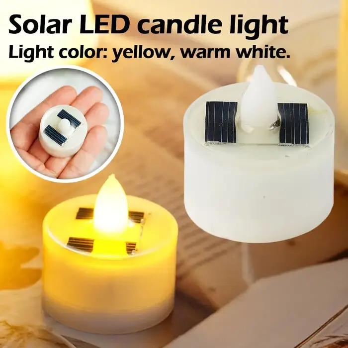 Nouvelles bougies solaires sans flamme LED
