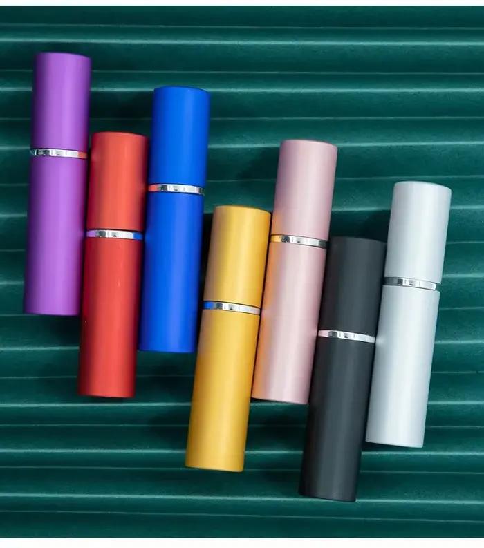 Flacon rechargeable en aluminium et verre pour parfum mini atomiseur verre voyage 5ml 7 pièces pour usage quotidien et voyage