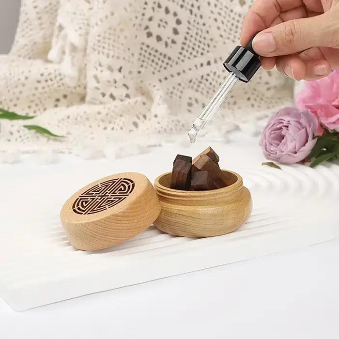 Boîte en bois de parfum Antique Portable JETTING pour salon chambre à coucher voiture bien-être ambiance personnelle