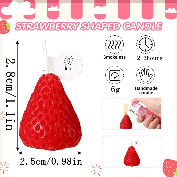 Bougie d'aromathérapie aux fraises