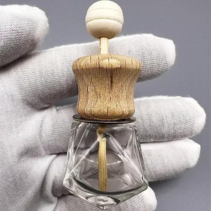 Clip de parfum de voiture, désodorisant, diffuseur d'huile essentielle, bouteille en verre vide, déc