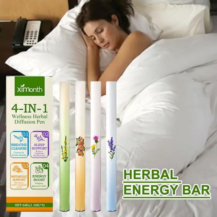 Stylo Désodorisant Relaxant Sensoriel pour une Respiration Claire, Parfum Rafraîchissant pour l'Esprit, Diffuseur d'Aromathérapie, Stylo Nettoyant pour les Poumons