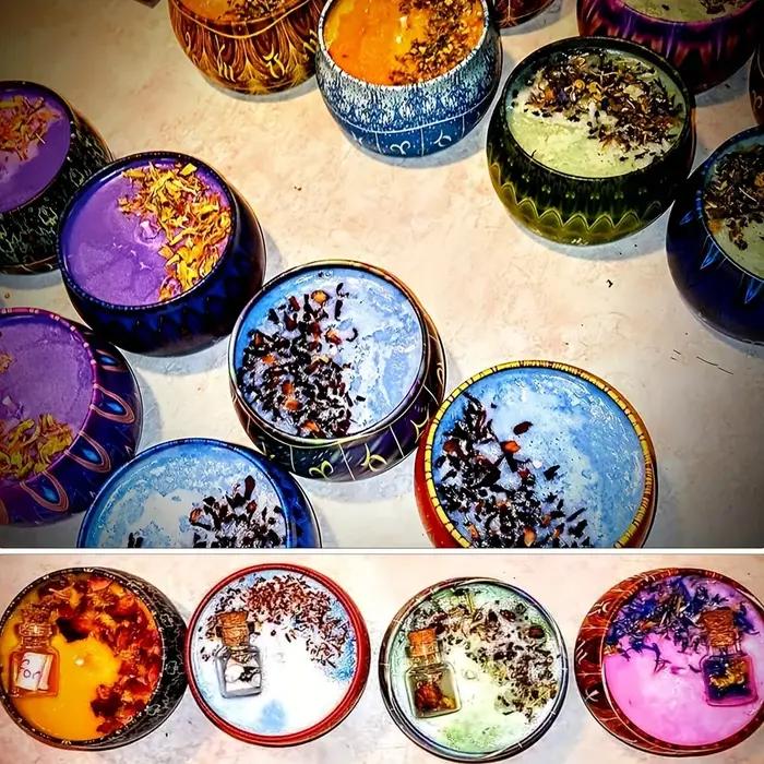 Boites de bougies imprimées florales de qualité supérieure pour la fabrication de bougies créatives et le stockage d'artisanat occasions spéciales-decoration-interieur-tranquillite-douceur