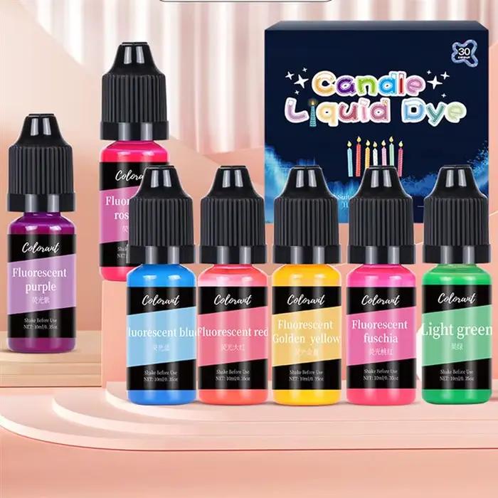 30 couleurs bougies colorants Pigment aromathérapie liquide Colorant