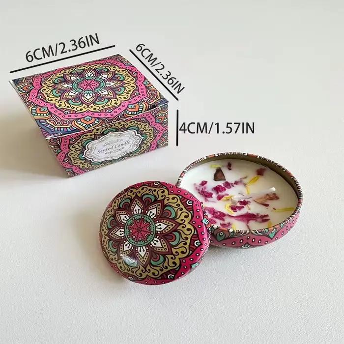 Bougie parfumée à la cire de soja et aux fleurs séchées pour mariage et anniversaire, avec bougies votives en pot fleuri, cadeau personnalisé pour maison et bien-être