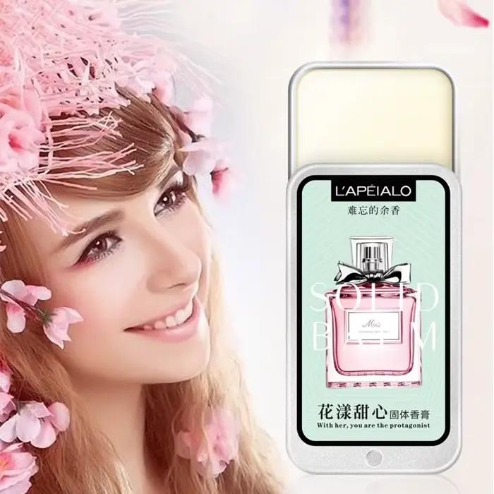 Baume solide parfumé aux phéromones pour femme, parfum longue durée, fragrance légère, baume parfumé solide portable