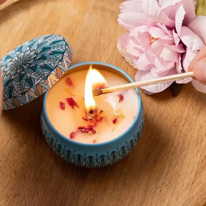 Bougies d'aromathérapie séchées sans fumée | Utilisé pour les baignoires et le yoga | Cadeaux de gratitude pour Noël