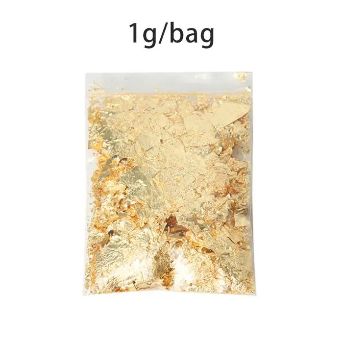 Feuille d'or de la bougie, 2g, faite à la main ci-après, parfumée, matériaux de bricolage, mousse, d