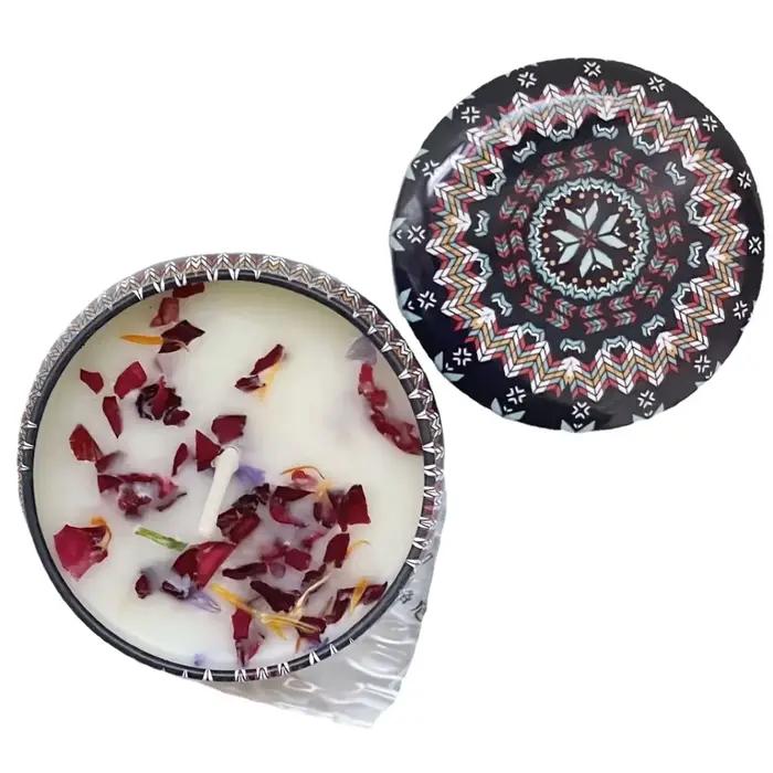 Bougie aromathérapeutique en cire de soja multicolore pour ambiance romantique et relaxation maison ou bureau occasions spéciales anniversaires de mariage