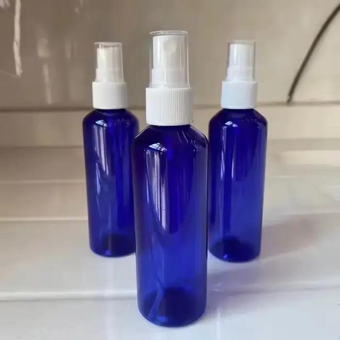 Bouteilles de parfum en Spray bleu de 100ml