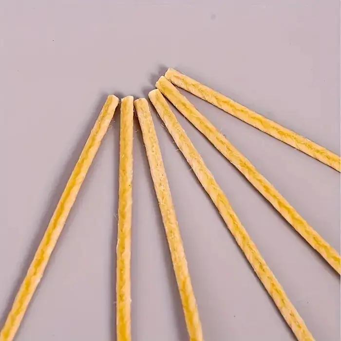 20 mèches de bougie en chanvre pré-cirées de 9 cm/15 cm/20 cm