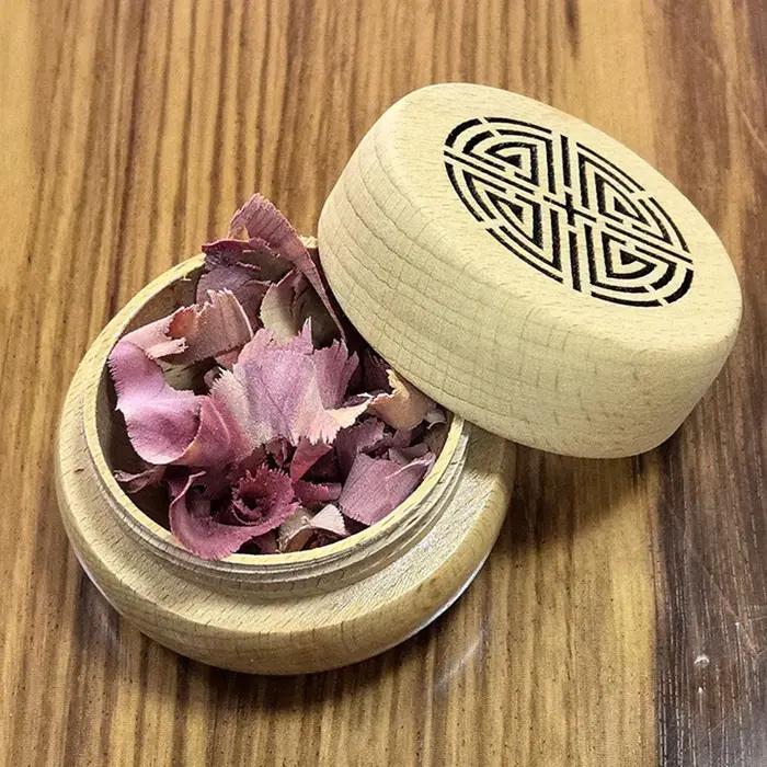 Diffuseur d'arôme en bois sans parfum pour la maison, chambre à coucher, voiture - Bricolage, boîte ancienne, accessoire de décoration, ambiance sereine pour femmes