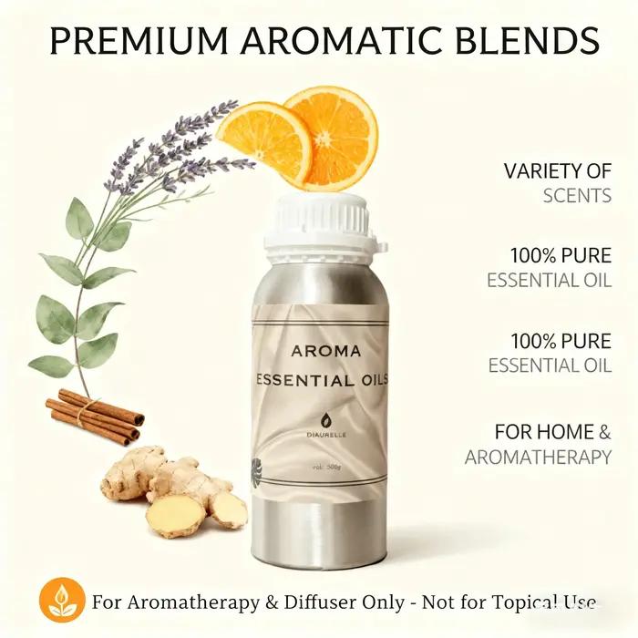 Huile de diffusion d'arômes premium brand norway forest 500ml pour purifier et rafraîchir votre espace à domicile, bureau ou hôtel