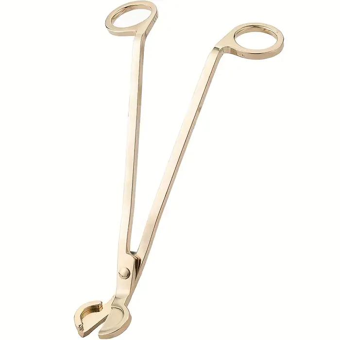 Coupe-mèche de bougie polie à portée profonde pour une combustion propre et réduction de la fumée pour amateurs de bougies et passionnés de décoration intérieure